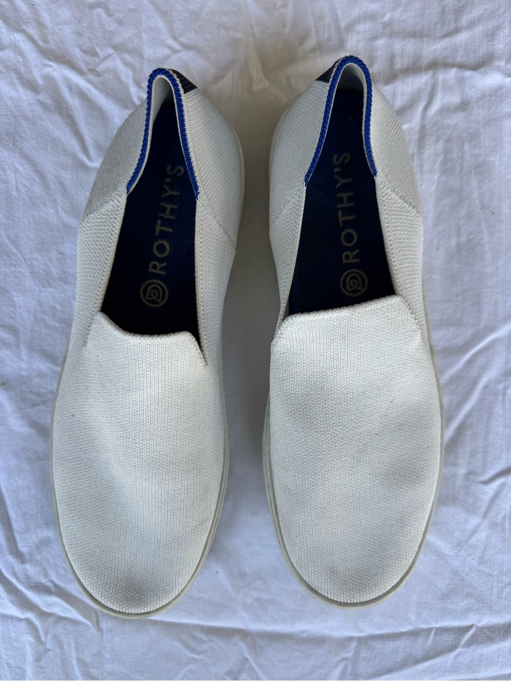 Rothy's White Slip-On Knit Shoe - Picture 3 of 9